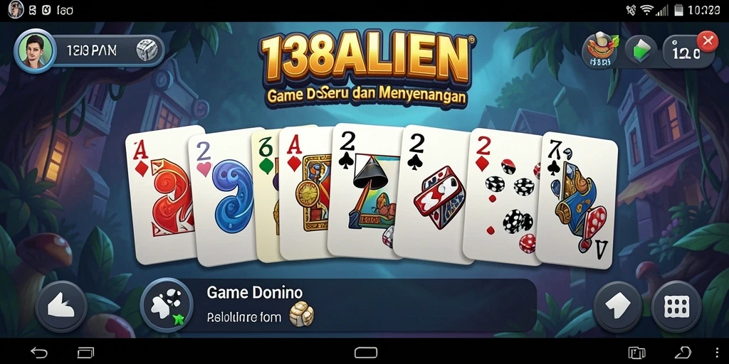 Tampilan gameplay Domino yang menarik dan seru.