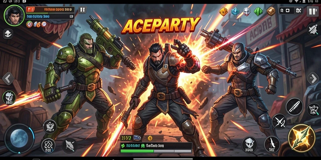 Gameplay mendebarkan dengan aksi seru di ACEPARTY.
