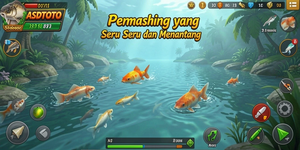 Gameplay ASDTOTO yang menarik dalam memancing ikan di dunia virtual.