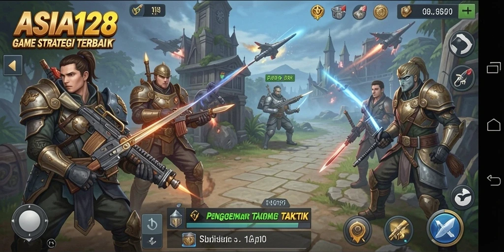 Tampilan gameplay <strong>ASIA128</strong> yang menegangkan dan strategis.
