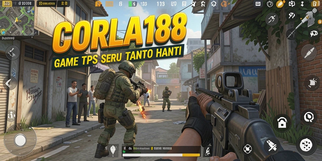 Tampilan gameplay seru dari CORLA188 dengan aksi menegangkan.