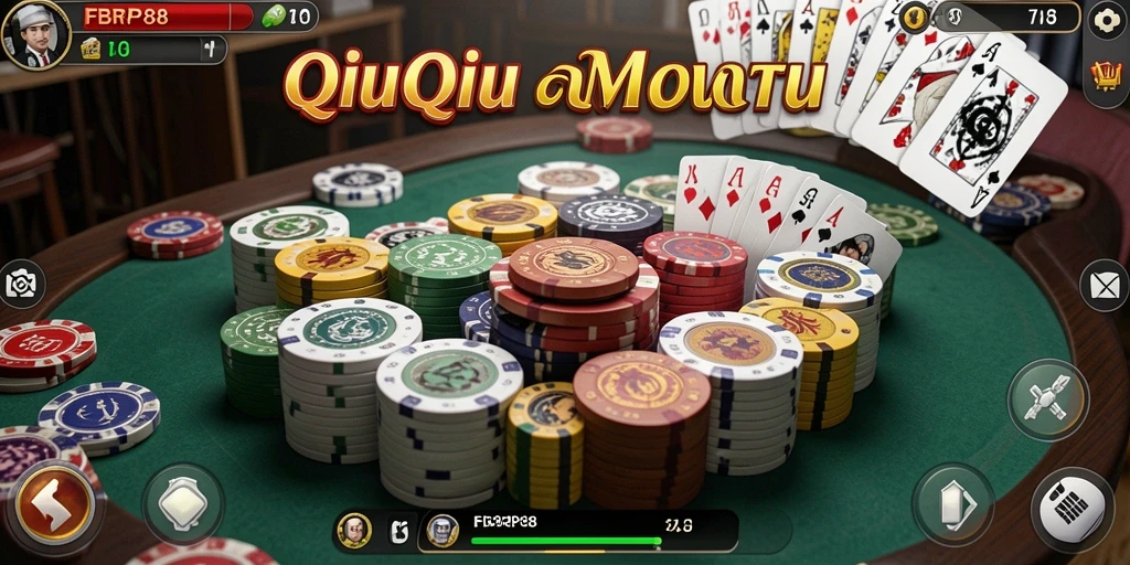 Tampilan gameplay seru dari FBRP88 dengan kartu QiuQiu.