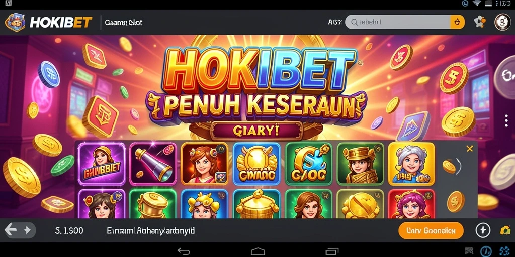 Tampilan gameplay Slot yang menarik di HOKIBET.