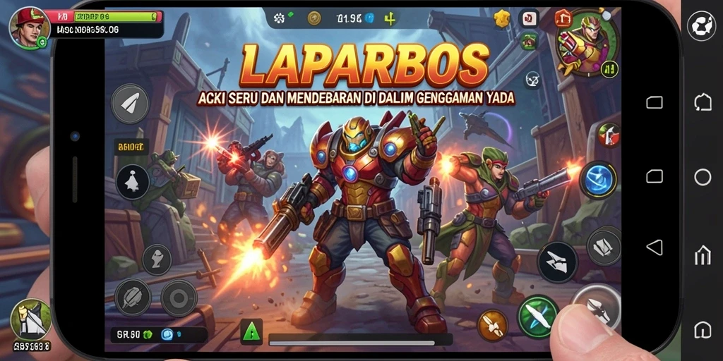 Tampilan seru dari gameplay aktif LAPARBOS.