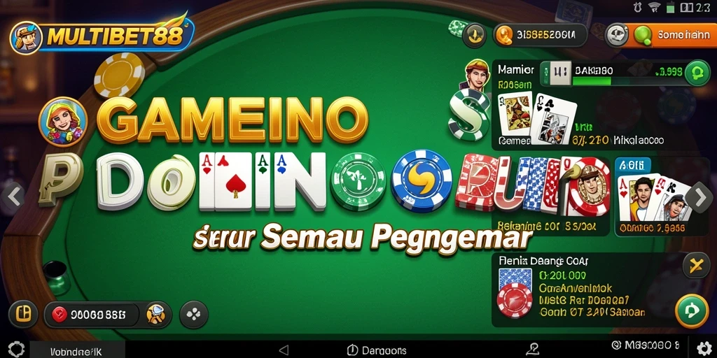 Tampilan gameplay seru dalam MULTIBET88 Domino.