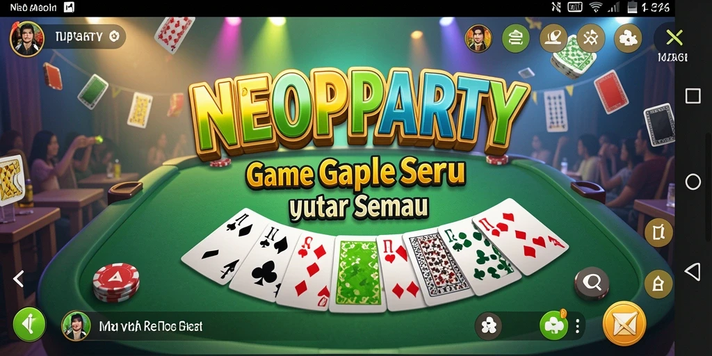 Gameplay seru NEOPARTY dengan tampilan menarik dan intuitif.