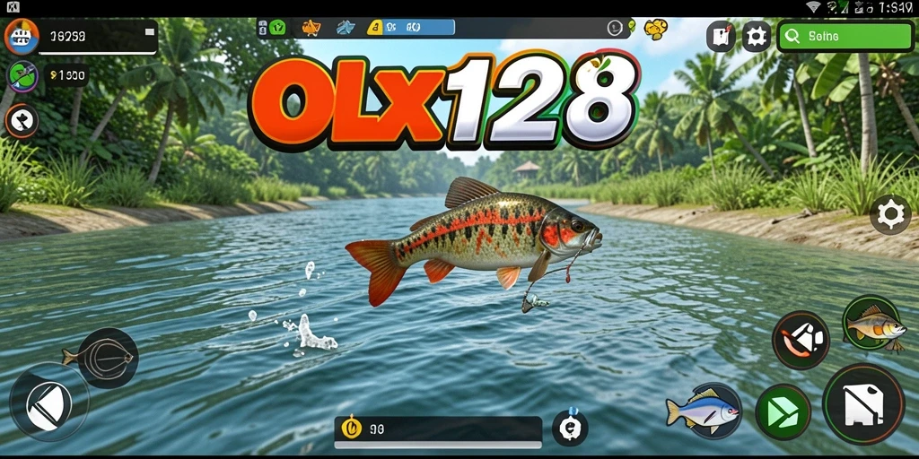 Tangkapan besar dalam permainan memancing OLX128 yang menantang.